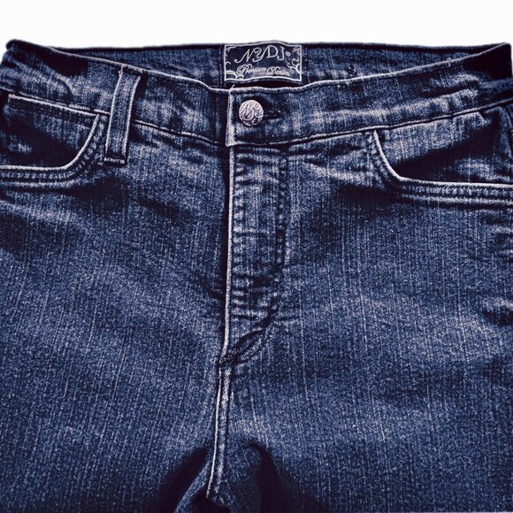 NYDJ Jeans Lift Tuck Mid-Rise Straight Leg Dark Wash Jeans Wms Sz 6/ 28"x29" EUC - Picture 6 of 8